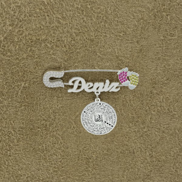 Gümüş Şifa Dualı İsimli Bebek İğne