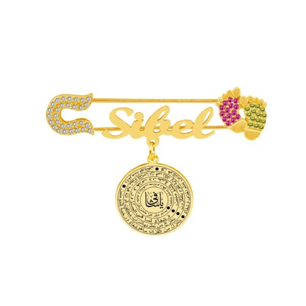 Gümüş Şifa Dualı İsimli Bebek İğne