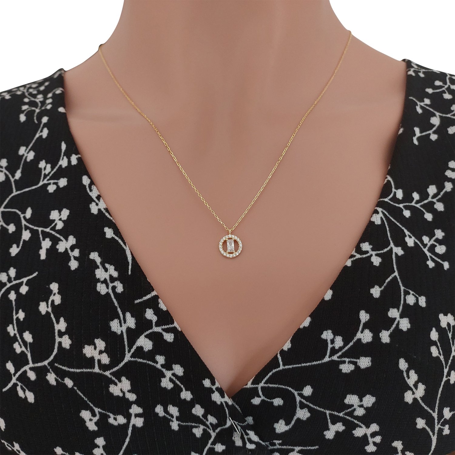 Gümüş Baget Kolye