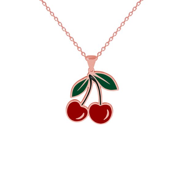Gümüş Kiraz Kolye Modeli