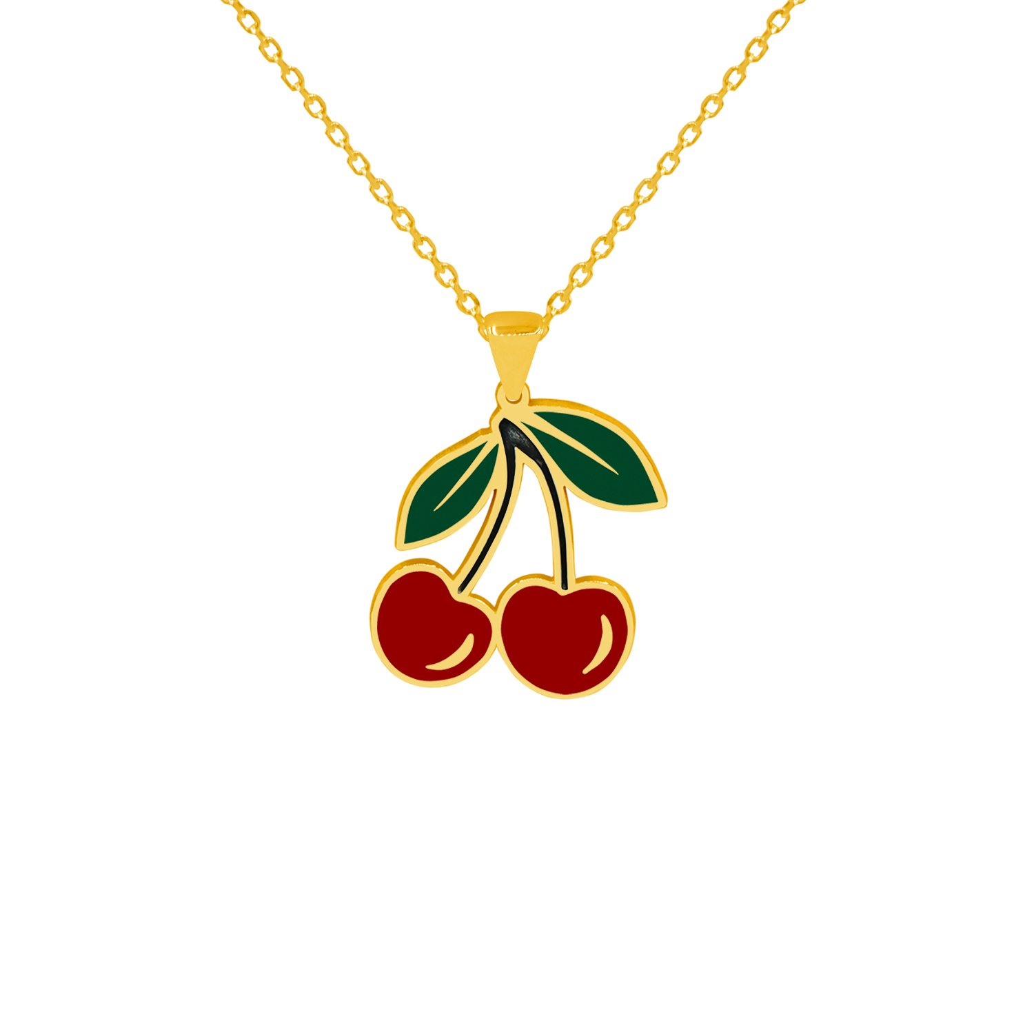 Gümüş Kiraz Kolye Modeli