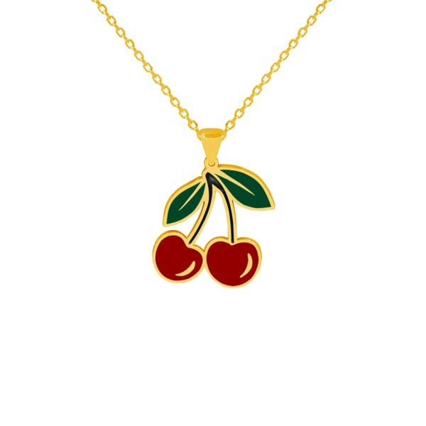 Gümüş Kiraz Kolye Modeli