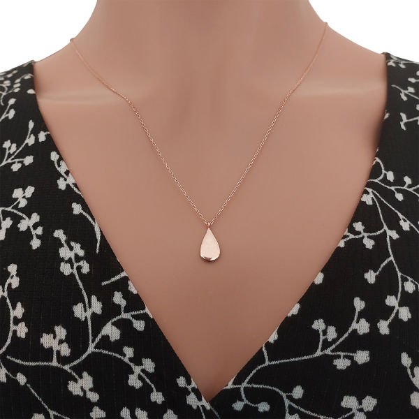 Gümüş Minik Damla Kolye