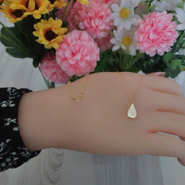 Gümüş Minik Damla Kolye