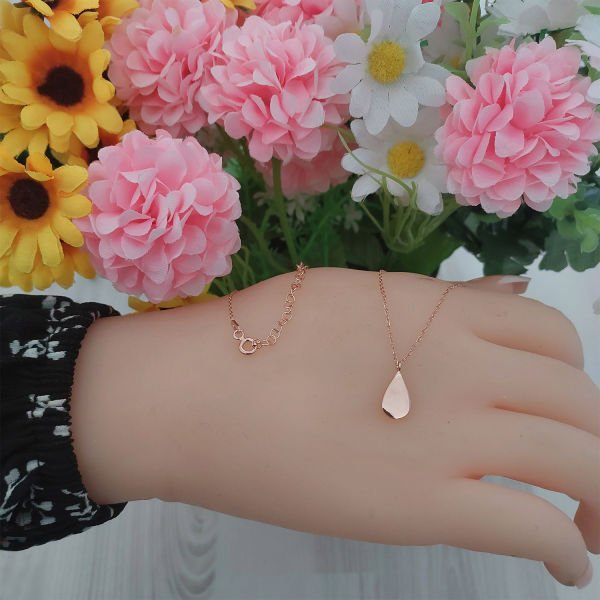 Gümüş Minik Damla Kolye