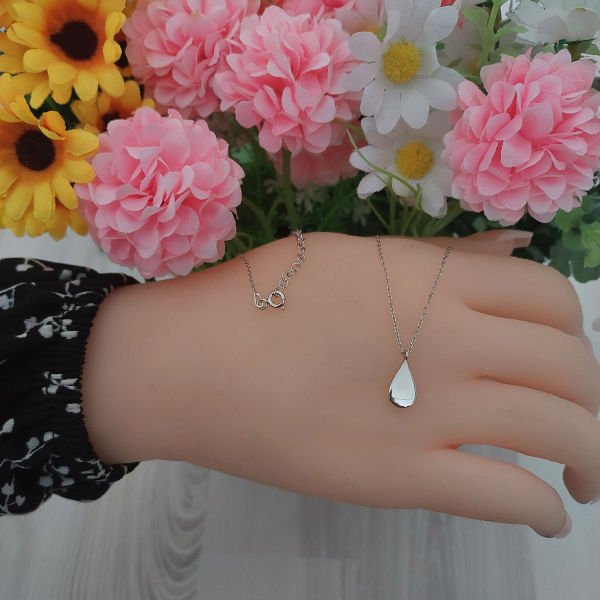 Gümüş Minik Damla Kolye