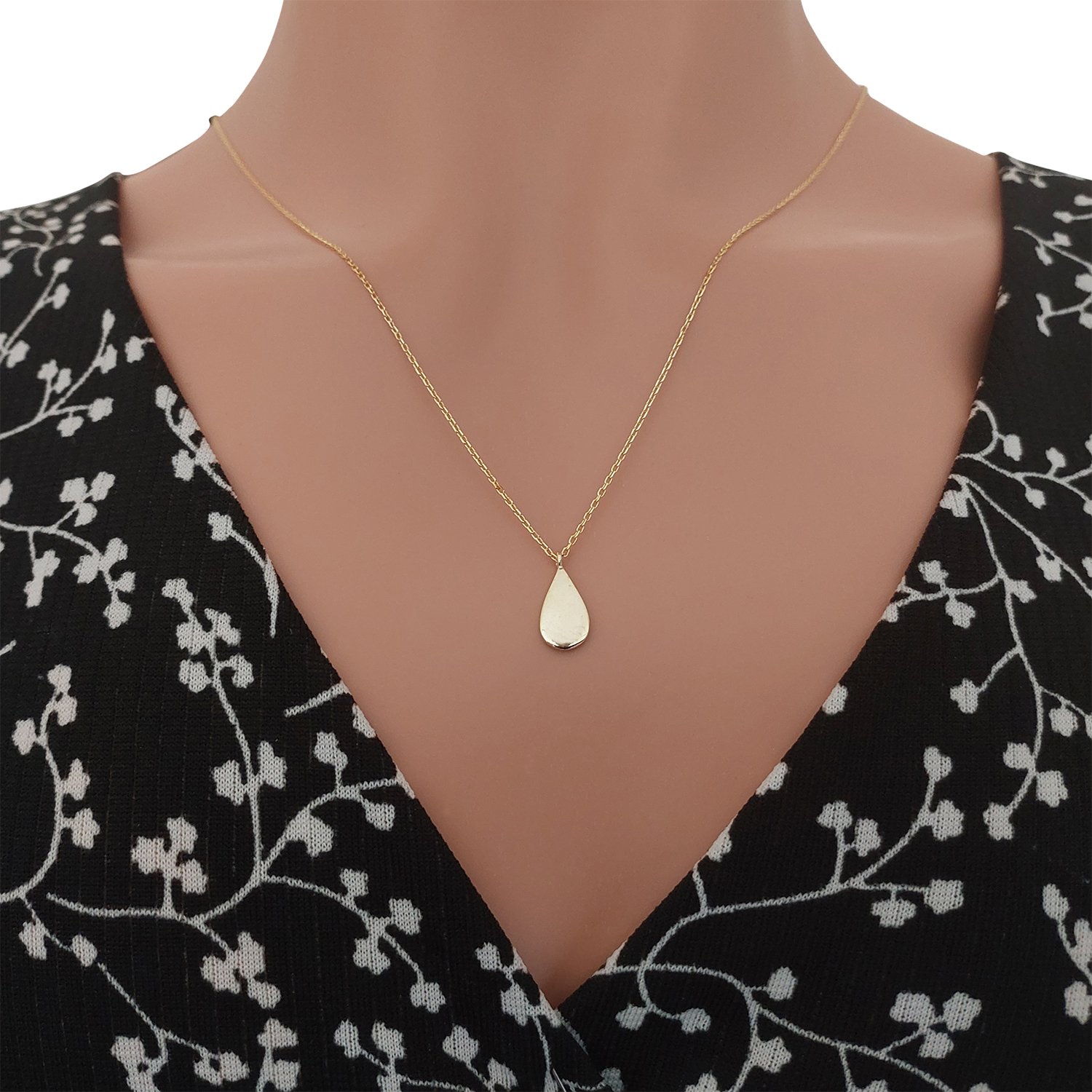 Gümüş Minik Damla Kolye