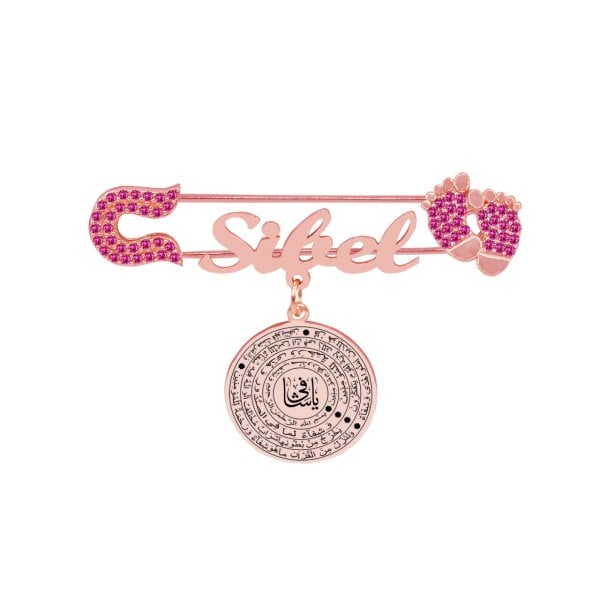 Gümüş Şifa Ayeti İsimli Bebek Nazar İğnesi