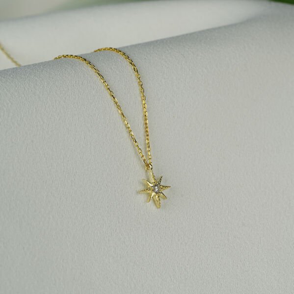 Gümüş Minik Kutup Yıldızı Kolye