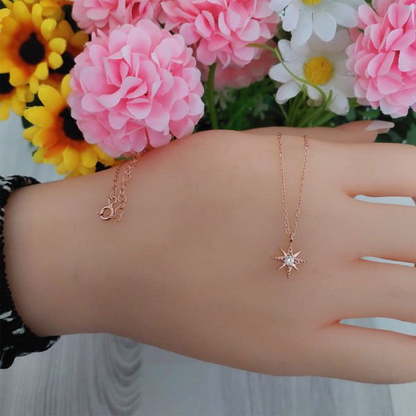 Gümüş Minik Kutup Yıldızı Kolye