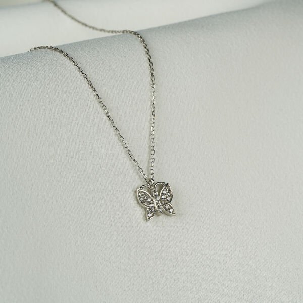 Gümüş Kelebek Kolye