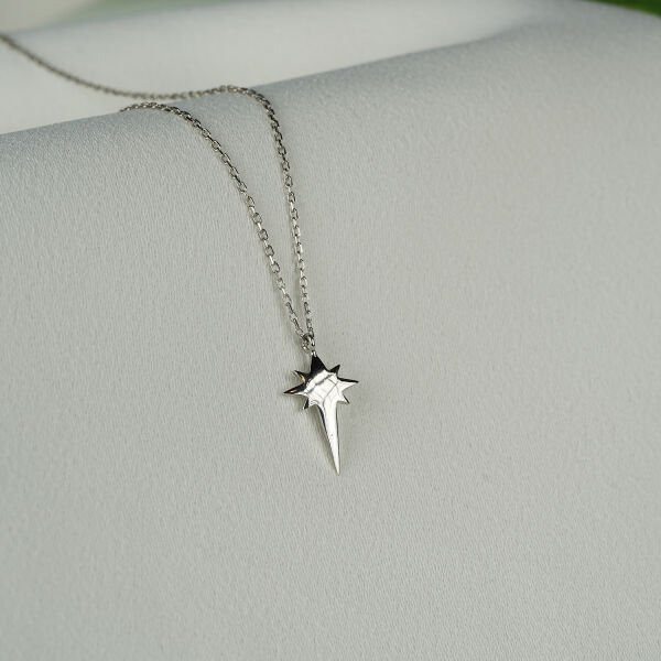 Gümüş Kutup Yıldızı Kolye