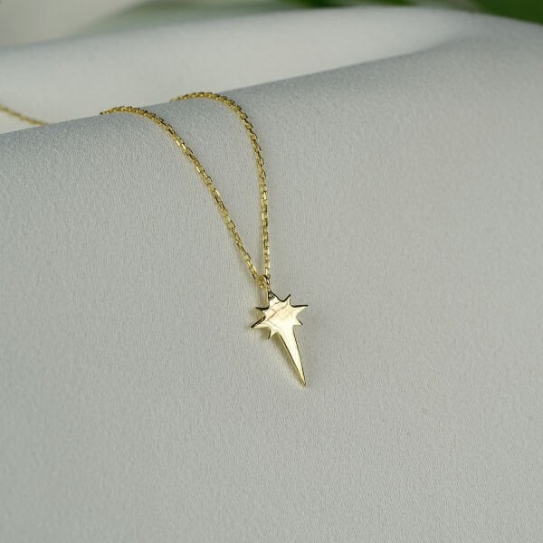 Gümüş Kutup Yıldızı Kolye