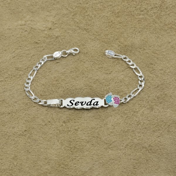 Gümüş Patikli İsimli Çocuk Bileklik