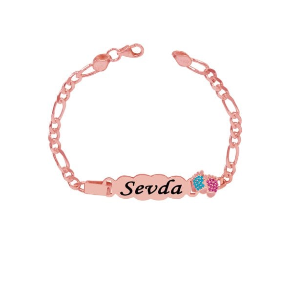 Gümüş Patikli İsimli Çocuk Bileklik