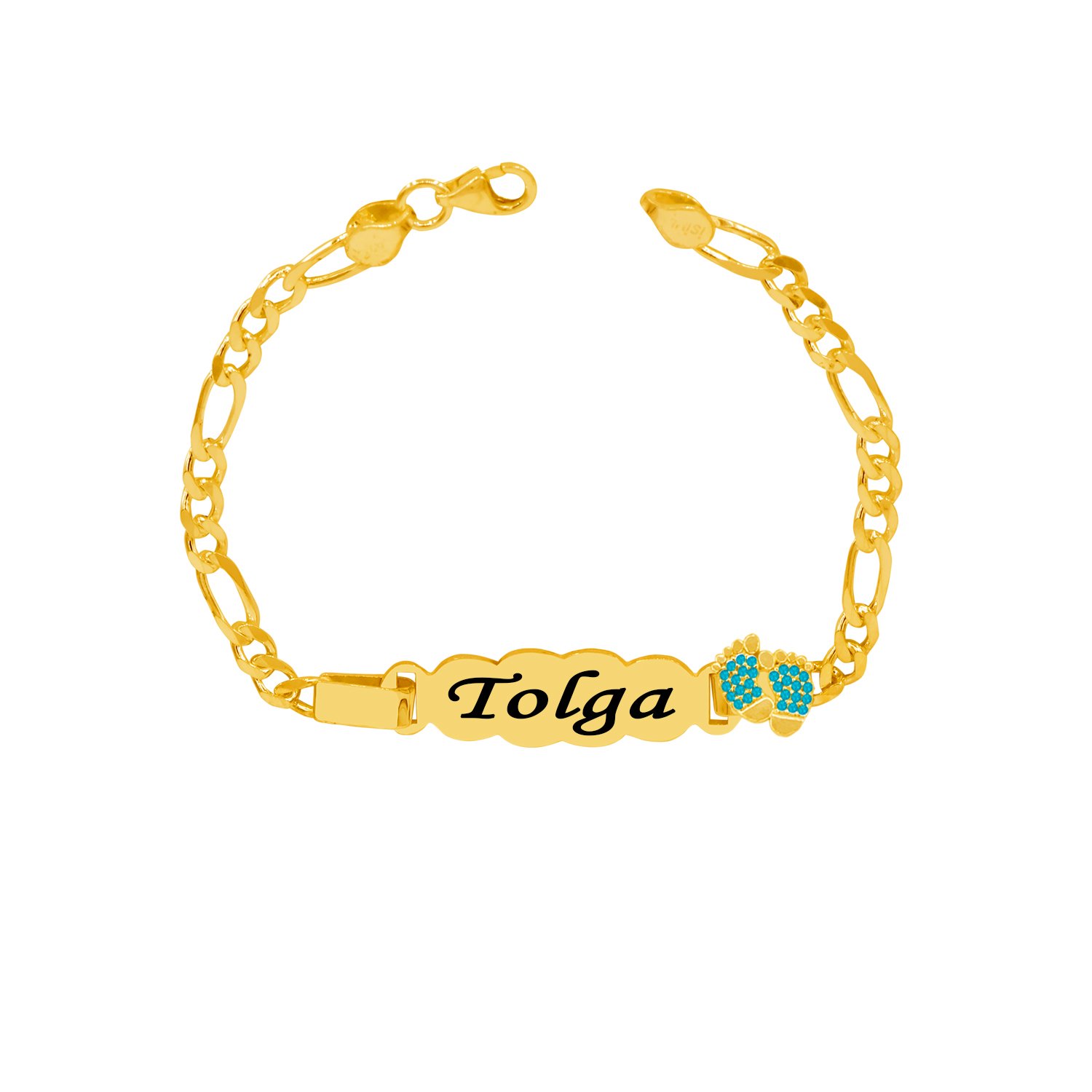 Gümüş Patikli İsimli Bebek Künye