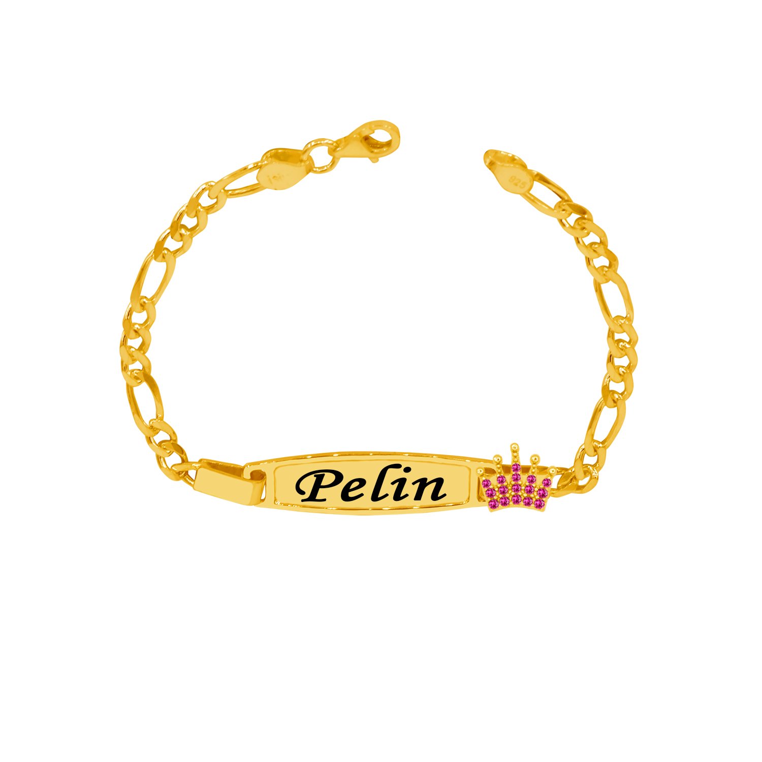 Gümüş Taçlı İsimli Bebek Künye