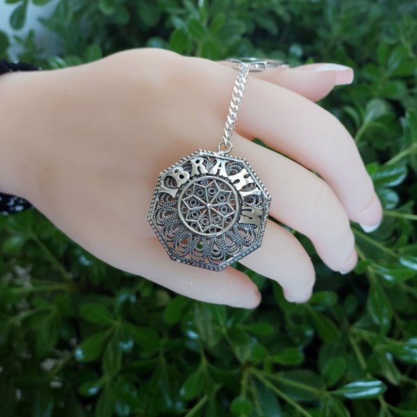 Gümüş Telkari İşlemeli İsimli Anahtarlık