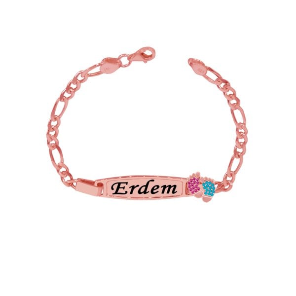 Gümüş Plaka Patikli Bebek Künyesi