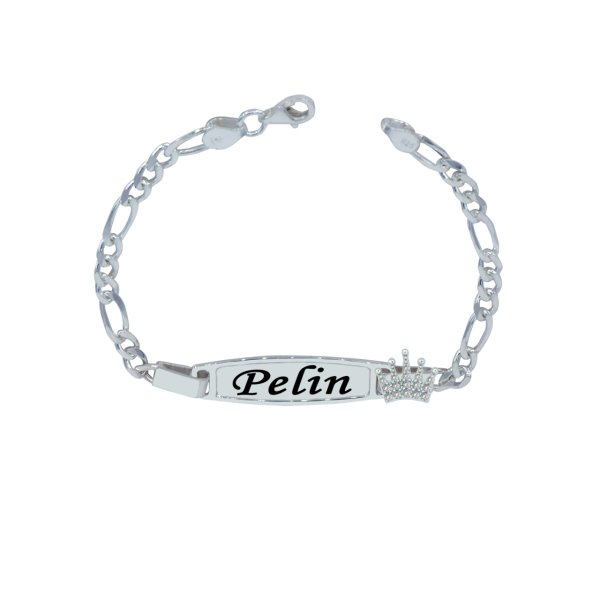 Gümüş Plaka Patikli Çocuk Künye