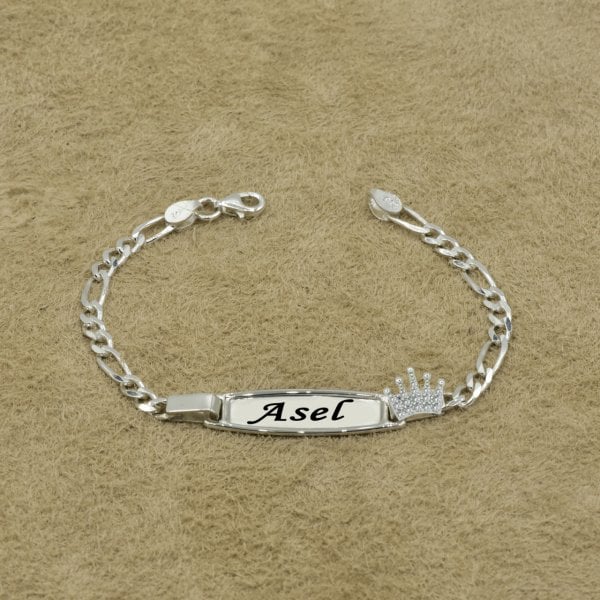 Gümüş Plaka Patikli Çocuk Künye