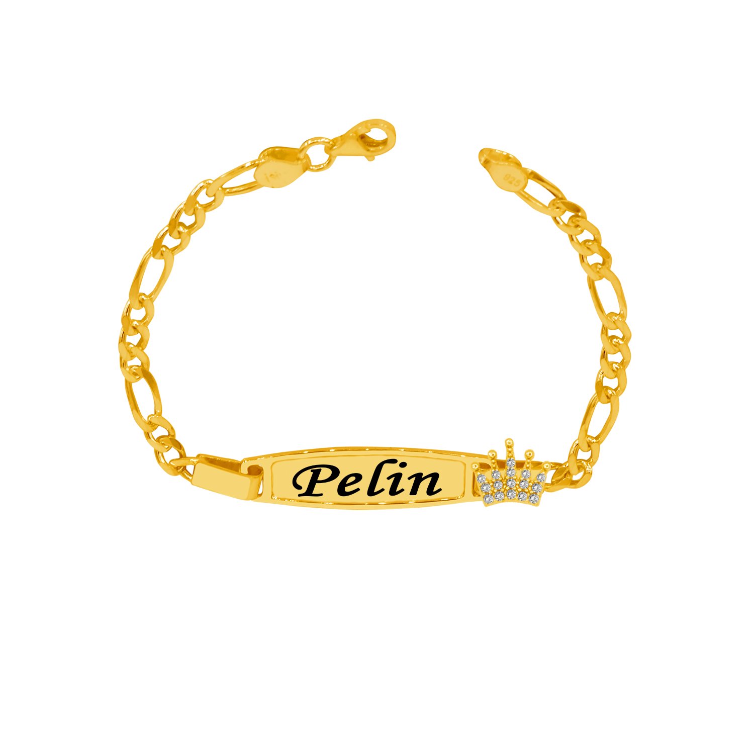 Gümüş Plaka Patikli Çocuk Künye