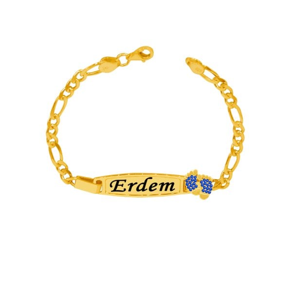 Gümüş Plaka Patikli İsimli Çocuk Künyesi