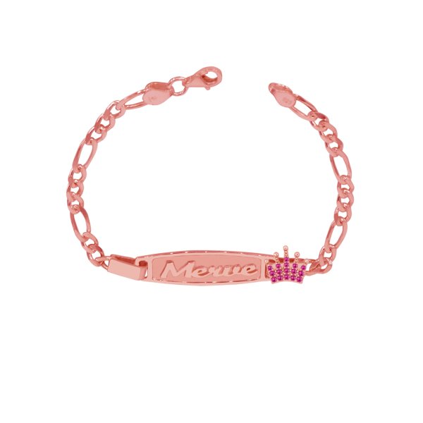 Gümüş Taçlı İsimli Bebek Künyesi