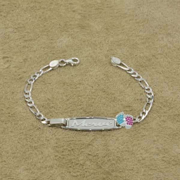 Gümüş Patikli Çocuk İsimli Bileklik