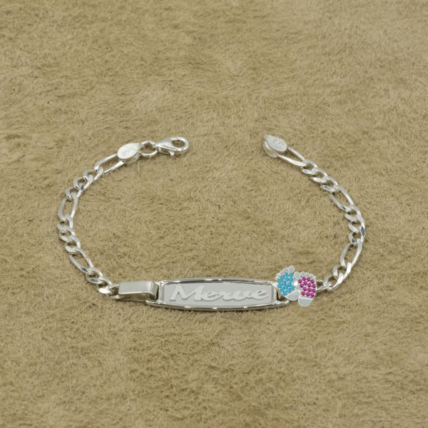 Gümüş Patikli Çocuk İsimli Bileklik