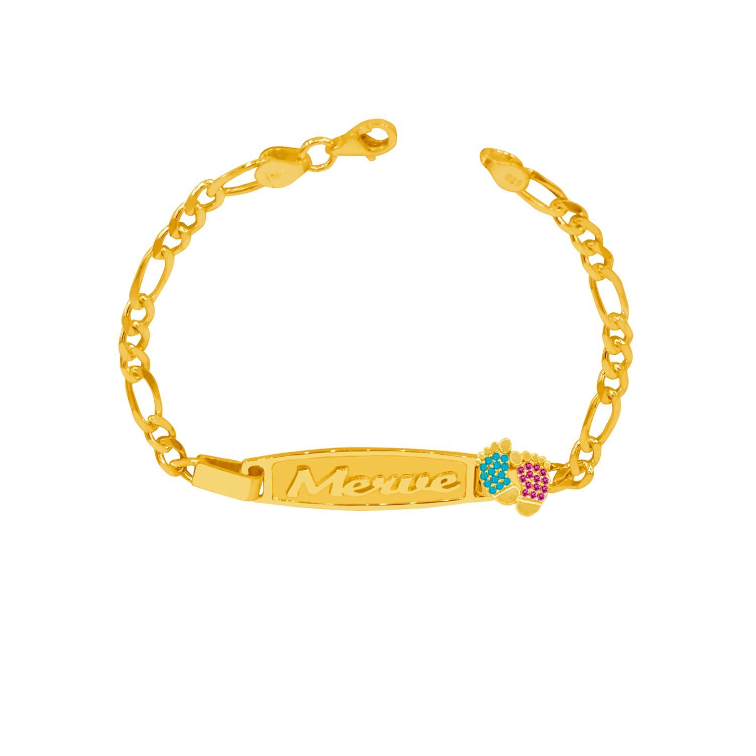 Gümüş Patikli Çocuk İsimli Bileklik