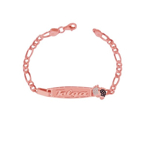 Gümüş Plaka Patikli İsimli Bebek Künye