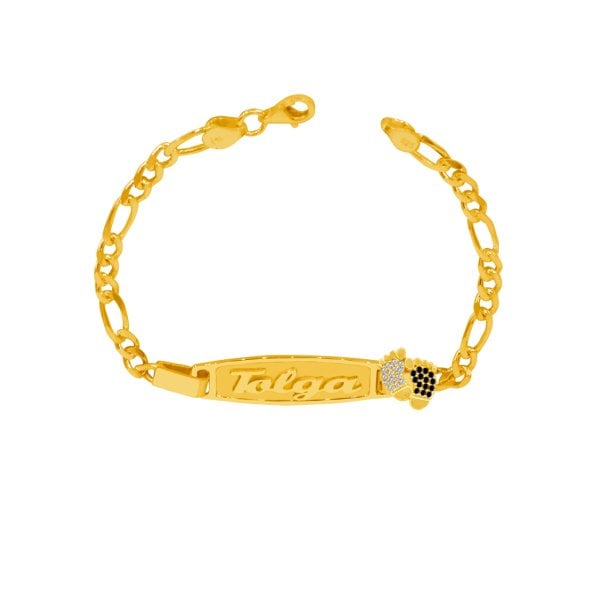 Gümüş Plaka Patikli İsimli Bebek Künye