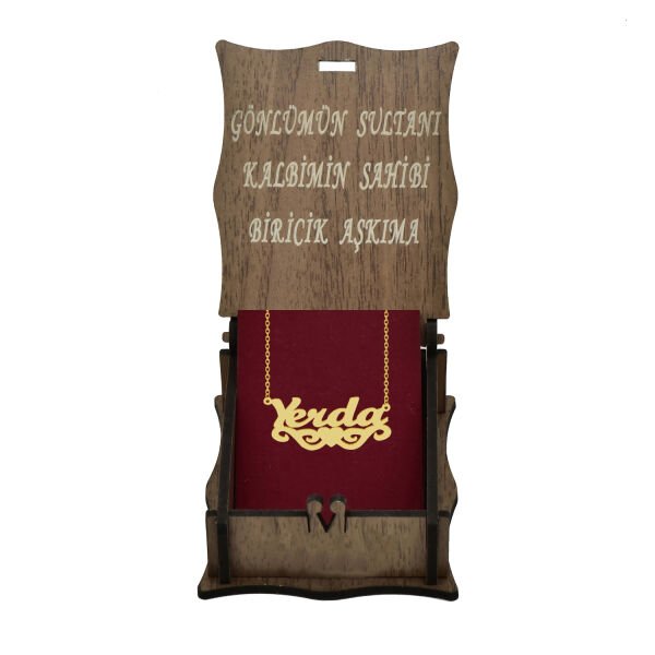 Gümüş Kalpli Melek Kanatlı İsimli Kolye