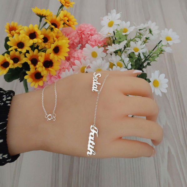 Gümüş Özel Tasarım 2 İsimli Kolye