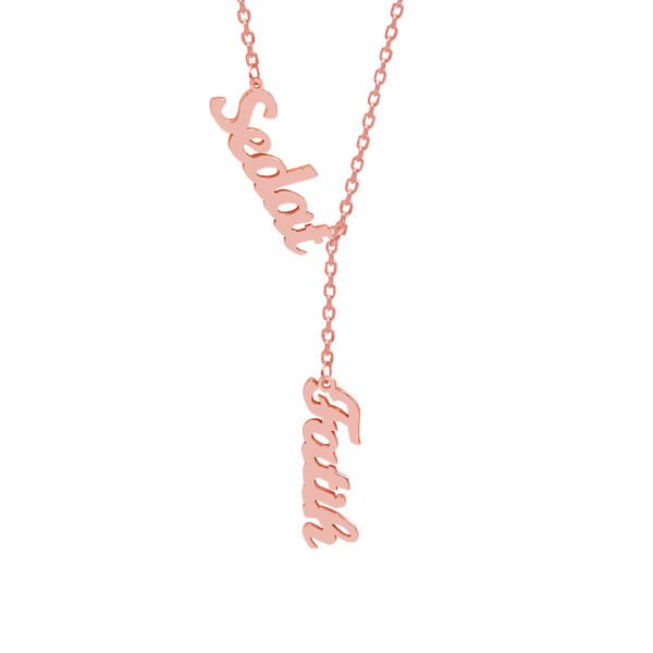 Gümüş Özel Tasarım 2 İsimli Kolye