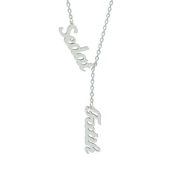 Gümüş Özel Tasarım 2 İsimli Kolye