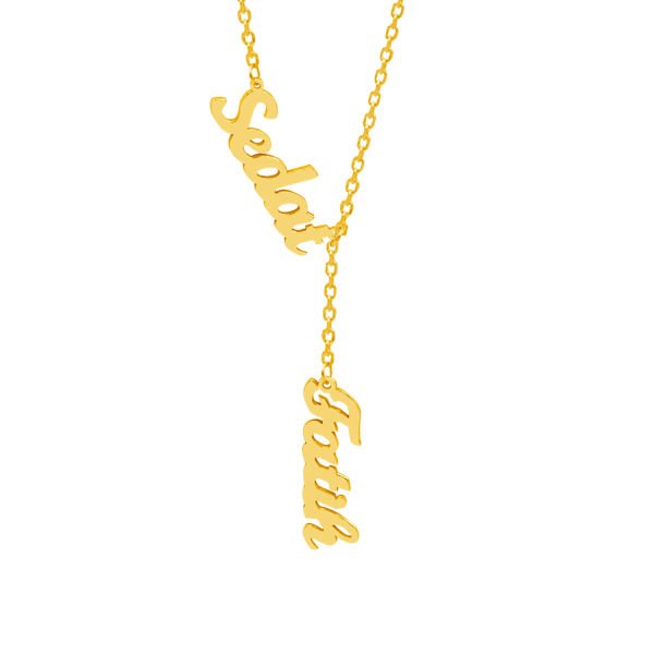 Gümüş Özel Tasarım 2 İsimli Kolye