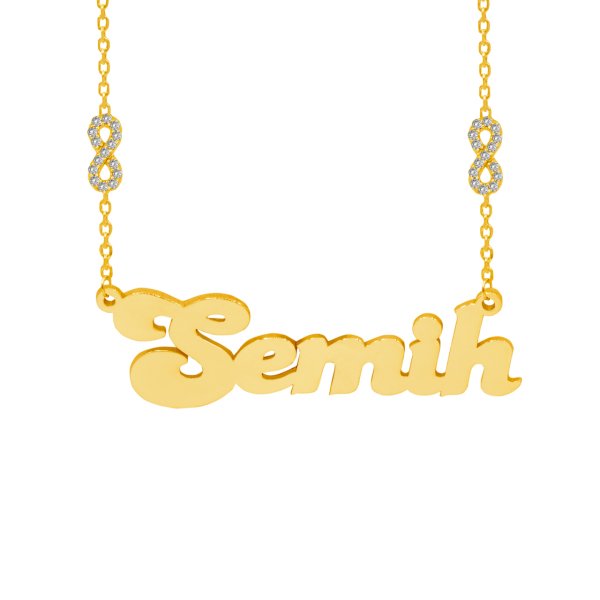 Gümüş Zinciri Çift Sonsuzluk İsimli Kolye