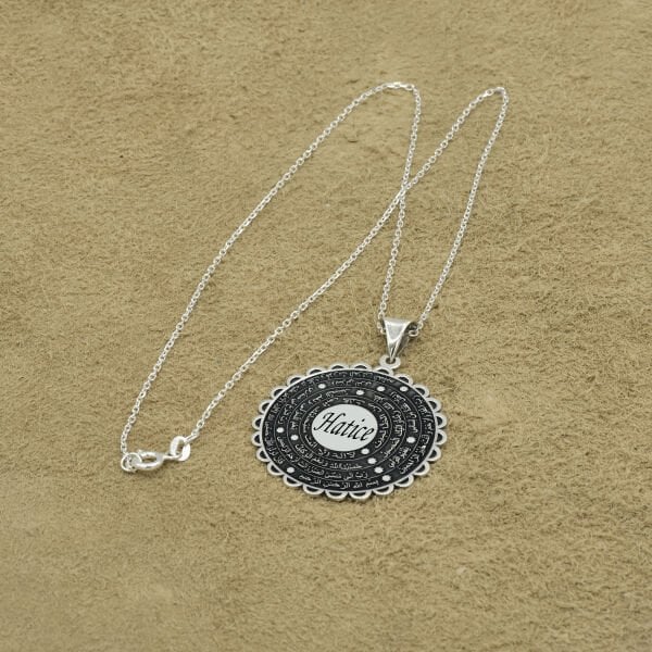 Gümüş Peygamber Duaları Bayan Kolye