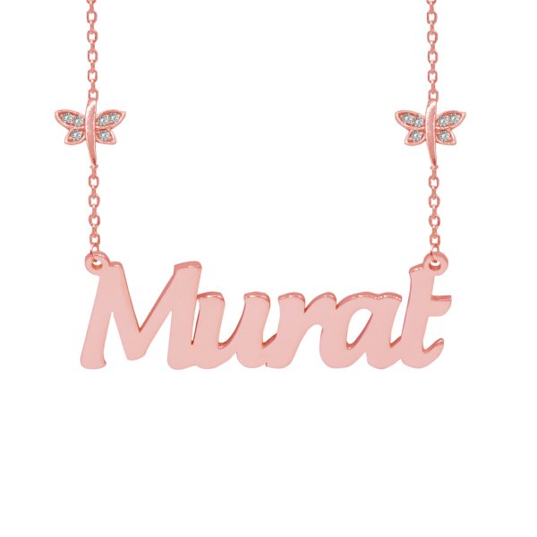 Gümüş Zinciri Çift Yusufçuk İsimli Kolye