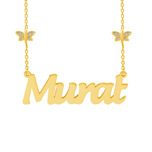 Gümüş Zinciri Çift Yusufçuk İsimli Kolye