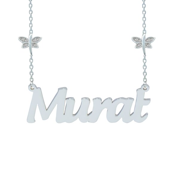 Gümüş Zinciri Çift Yusufçuk İsimli Kolye