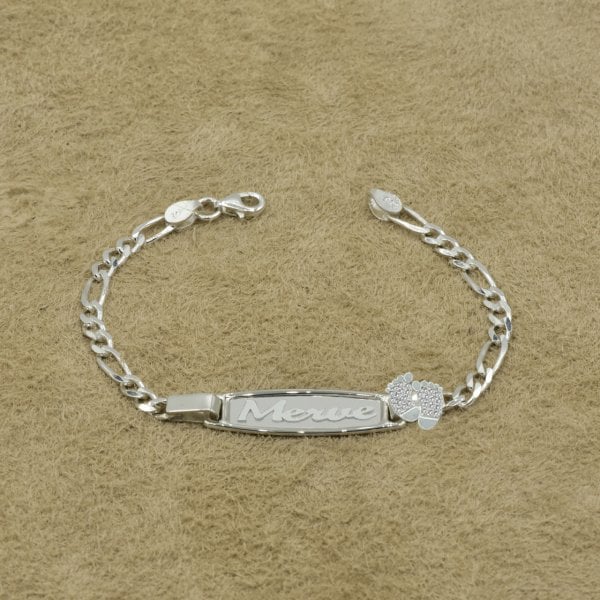 Gümüş İsimli Bebek Künyesi