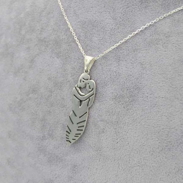 Gümüş Kişiye Özel Tasarım Söz Kolyesi