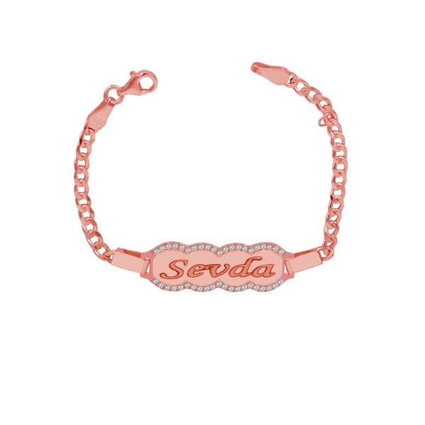 Gümüş Taşlı Bulut İsimli Çocuk Bileklik