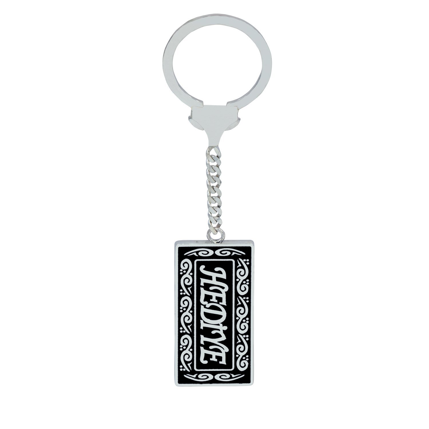 Gümüş Kişiye Özel Mineli İsimli Anahtarlık