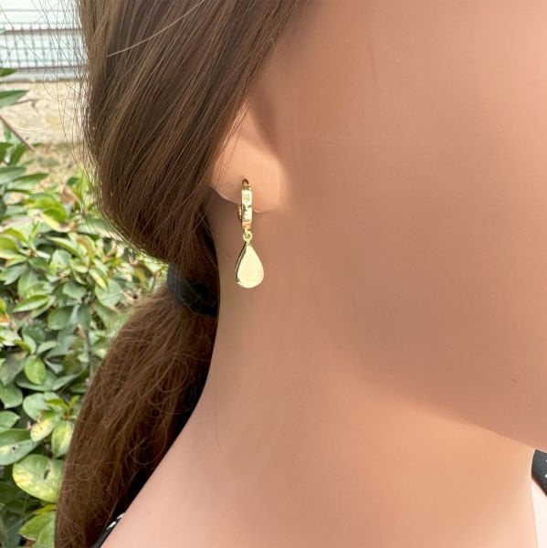 Gümüş Minik Damla Küpe