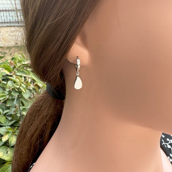 Gümüş Minik Damla Küpe