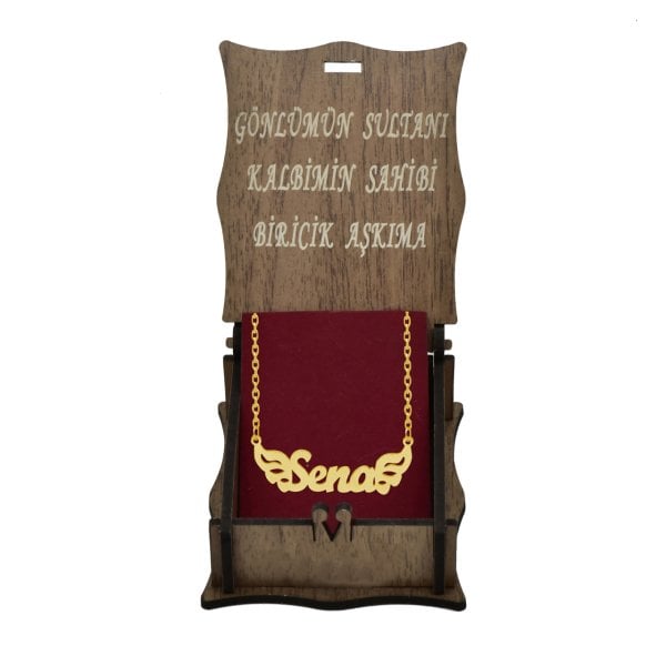 Gümüş Melek Kanatlı İsimli Kolye